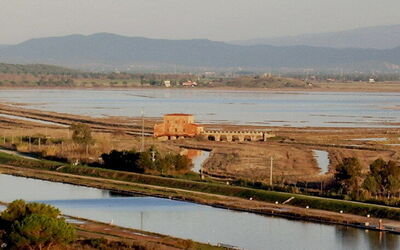 Casa Rossa in Landscape of Diaccia Botrona