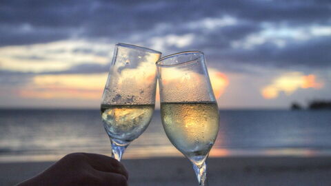 Glasses of Sparkling Wine