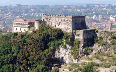 View of Malaspina Castle and Massa