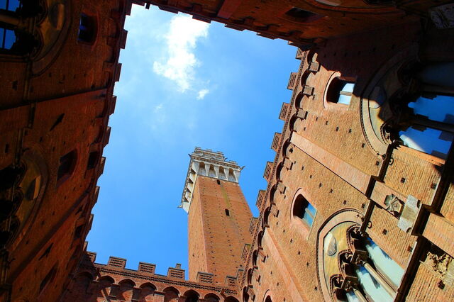 An example of Siena's historic buildings