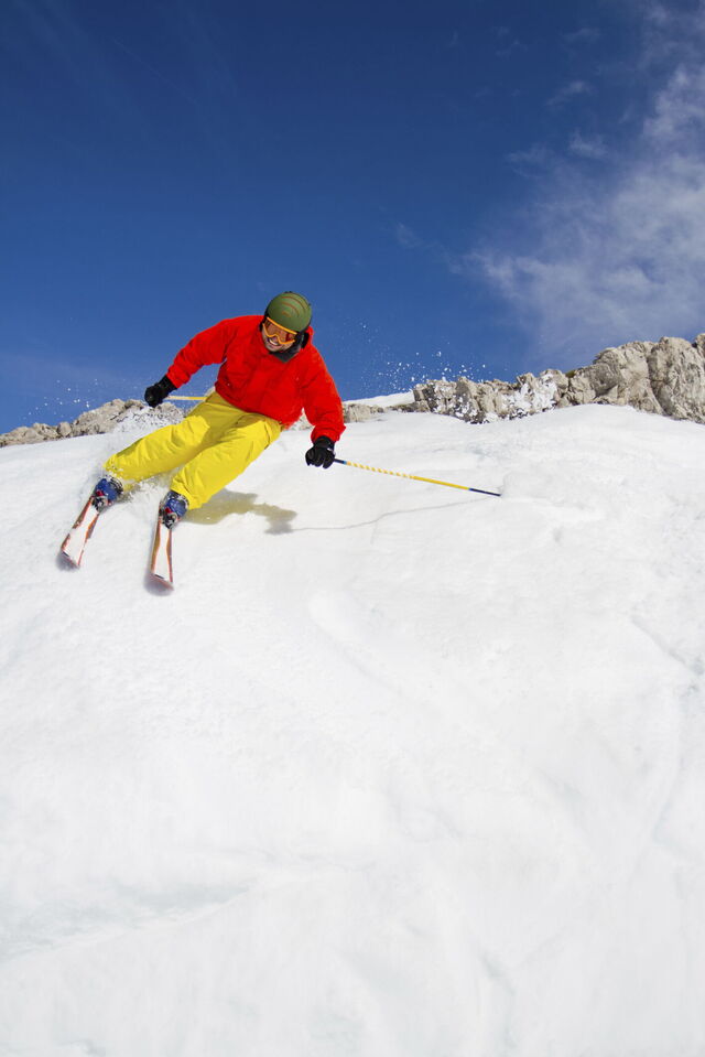Man Skiing