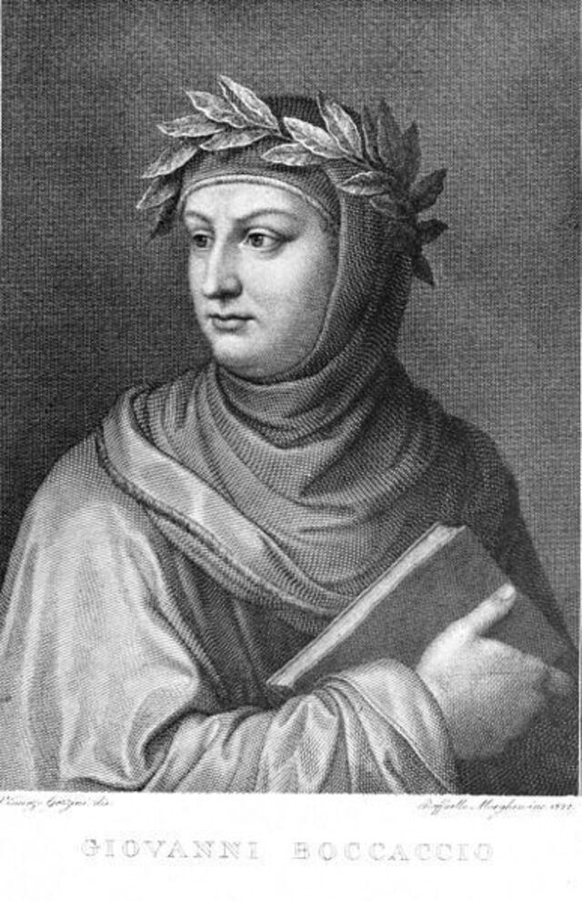 drawing of giovanni boccaccio