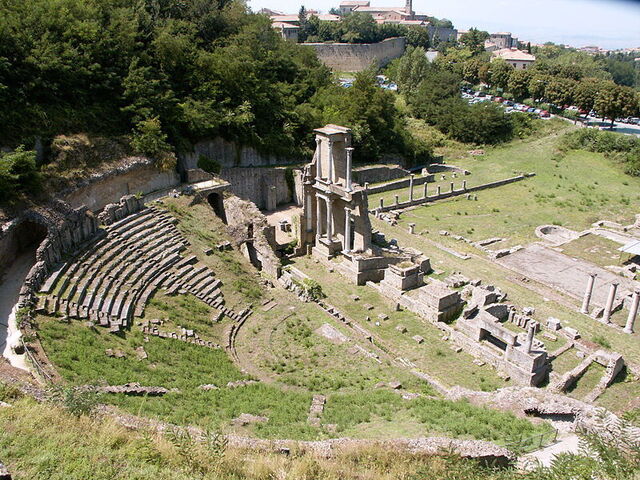 ancient roman theatre in volterra