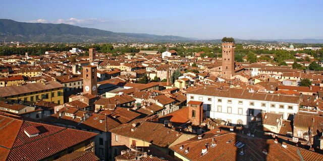 View of Lucca city