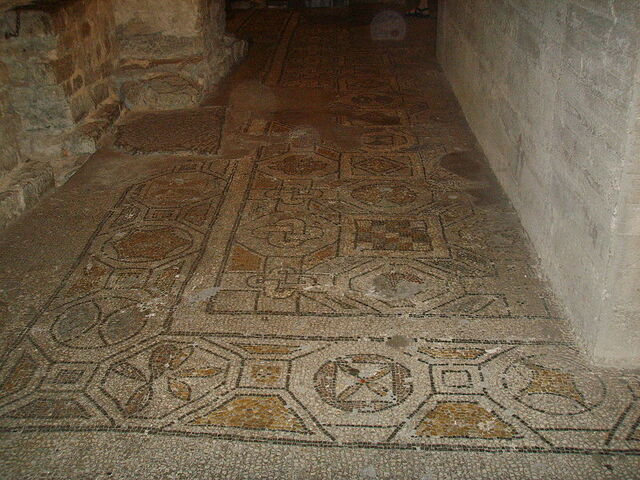 santa reparata original mosaic floor