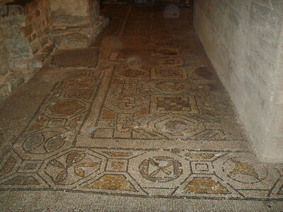 santa reparata original mosaic floor