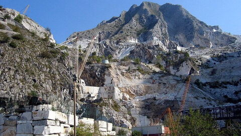 Carrara marble quarry