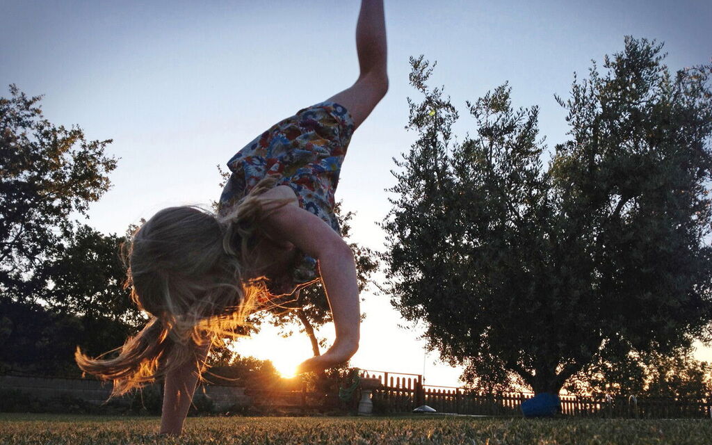 Lena dancing with the sun