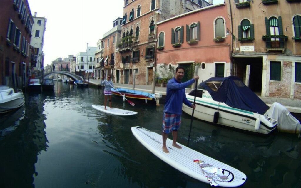 Surfing in Venice