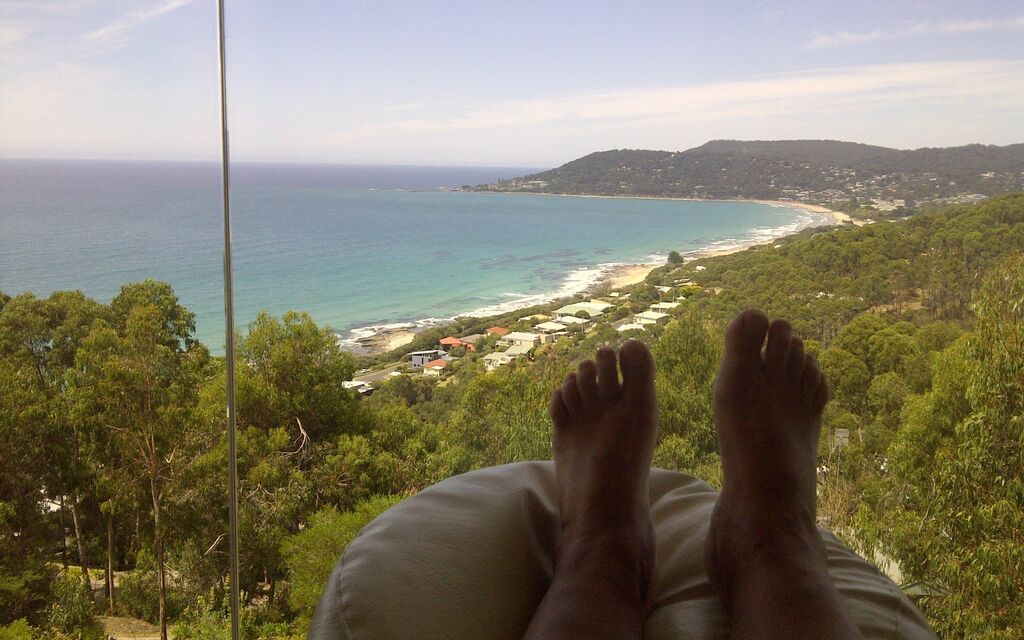 View of the Great Ocean Road from the lounge room!