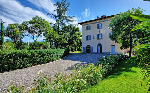 Villa Marietta: Property, Blue, Green, House, Home, Vegetation, Real Estate, Sky, Natural Landscape, Estate