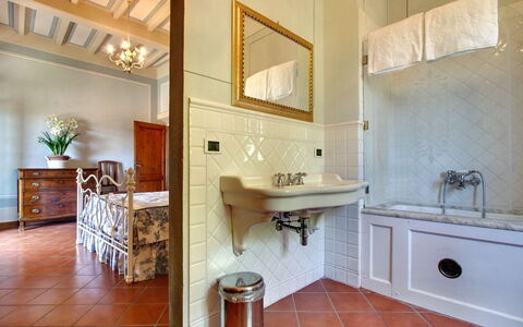 Villa Stolli: Bathroom, Room, Property, Floor, Interior Design, Building, Furniture, Tile, House, Real Estate