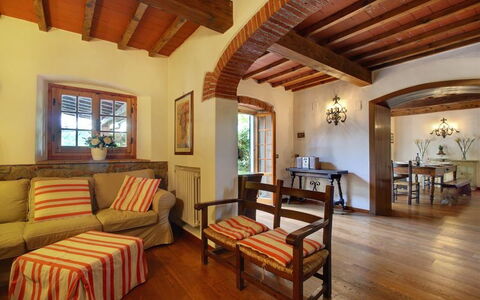 Villa Acacia: Room, Property, Furniture, Building, Living Room, Interior Design, Ceiling, House, Beam, Real Estate