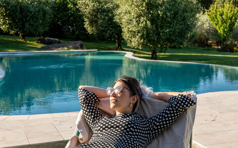 Villa Ardene: Water, Plant, Swimming Pool, Green, Leaf, Botany, Outdoor Furniture, Tree, Sunlight, Grass