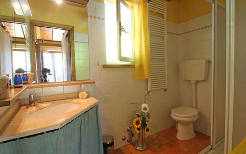 Villa San Rocco: Property, Mirror, Plumbing Fixture, Sink, Window, Interior Design, Tap, Bathroom, Floor