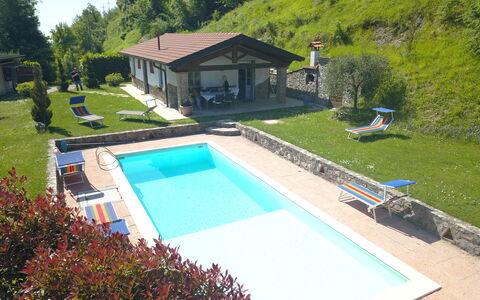 Villa San Rocco: Plant, Building, Swimming Pool, Water, Tree, Shade, Outdoor Furniture, Grass, Leisure, Rectangle