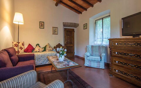 Villa Flora: Room, Property, Furniture, Living Room, Interior Design, Building, Ceiling, Home, House, Real Estate