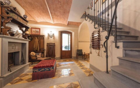 Villa Paola: Property, Building, Room, Interior Design, Ceiling, Floor, Stairs, Estate, Living Room, Home