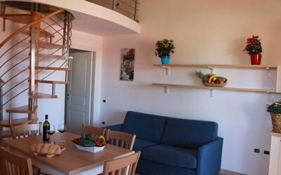 Trilocale Mansardato 231M: Room, Property, Building, Interior Design, Furniture, Living Room, House, Ceiling, Loft, Architecture