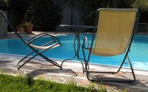 Borgo Santinovo: Outdoor Furniture, Furniture, Chair, Sunlounger, Swimming Pool, Leisure, Folding Chair, Patio, Chaise Longue, Table