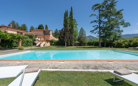 Villa Santa Maria: Swimming Pool, Property, House, Real Estate, Home, Residential Area, Estate, Building, Grass, Backyard