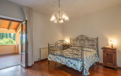 Villa Santa Maria: Bedroom, Bed, Furniture, Room, Property, Bed Frame, Floor, Ceiling, Bed Sheet, Interior Design
