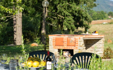 Villa Cinzia: Plant, Table, Property, Furniture, Tableware, Chair, Nature, Green, Tree, Outdoor Table
