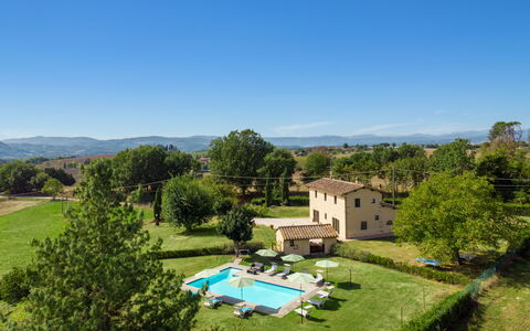 Villa La Collina: Sky, Plant, Property, Building, Tree, Azure, Swimming Pool, Natural Landscape, Land Lot, Residential Area