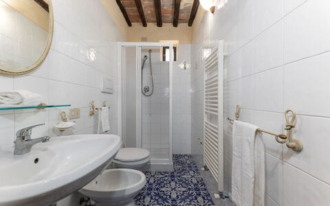 San Martino: Flooring, Floor, Interior Design, Room, Door, Ceiling, Bathroom, Plumbing Fixture, Tile