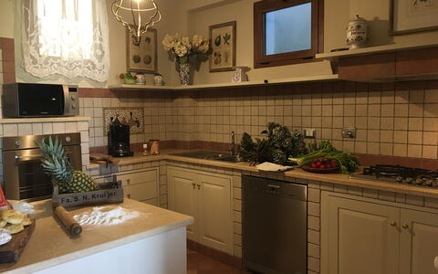 Villa Barbara: Room, Interior Design, Property, Floor, Interior Design, Kitchen, Home, Ceiling, Flooring, Major Appliance