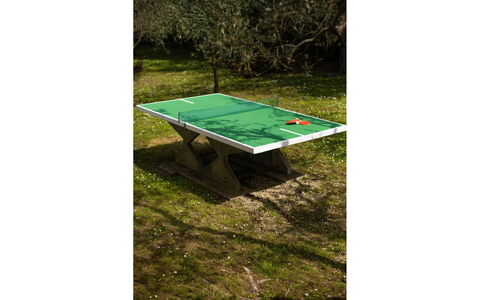 Collina dei Fiori: Plant, Sports Equipment, Rectangle, Table, Wood, Tree, Slope, Grass, Terrestrial Plant, Net