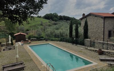 Casa Alla Minuccia Di Villa a Sesta: Swimming Pool, Property, House, Real Estate, Leisure, Building, Estate, Home, Backyard, Grass
