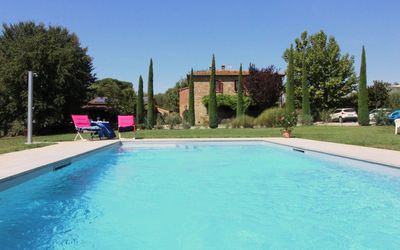 Galleria di Brolio: Water, Sky, Plant, Property, Swimming Pool, Building, Azure, Tree, Leisure, Grass