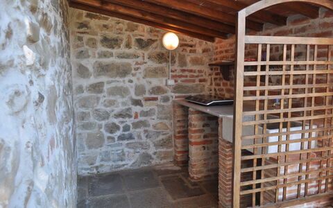 La Gropina Di Loro Ciuffenna: Brickwork, Wall, Building, Room, Brick, Wood, Stone Wall