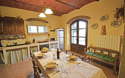 Dining room and kitchen