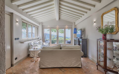 Villa Ginestra: Ceiling, Room, Property, Building, Interior Design, Furniture, Floor, House, Home, Estate