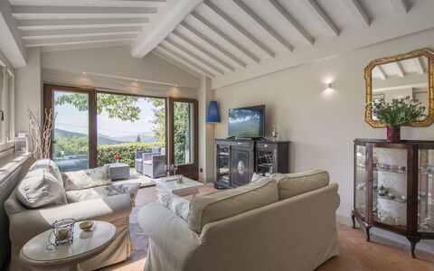 Villa Ginestra: Property, Room, Ceiling, Interior Design, Furniture, Building, Living Room, House, Real Estate, Home