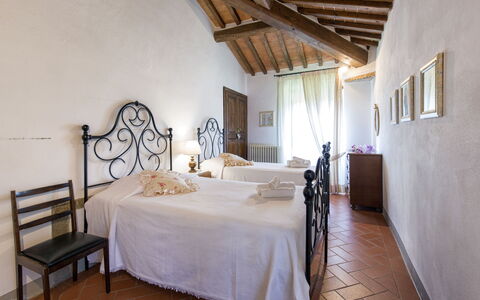 Villa San Pietro: Bedroom, Bed, Room, Furniture, Property, Interior Design, Building, Bed Sheet, Bed Frame, Wall