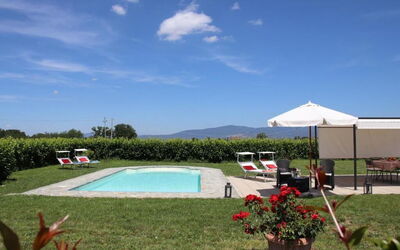 Villa Mira: Lawn, Swimming Pool, Garden, Outdoor Furniture, Yard, Hacienda, Farmhouse, Landscaping, Villa, Backyard