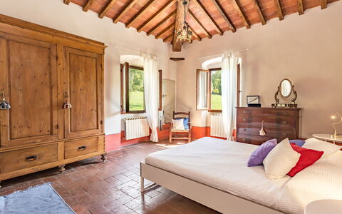 Villa Marina: Bedroom, Property, Room, Furniture, Bed, Building, Interior Design, Bed Sheet, Bed Frame, Ceiling