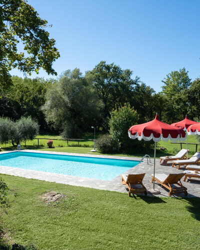 Villa Marina: Plant, Water, Sky, Swimming Pool, Shade, Umbrella, Tree, Building, Outdoor Furniture, Chair