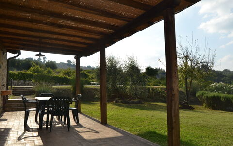 Villa Cafaggiola: Property, Real Estate, Building, House, Tree, Porch, Pavilion, Room, Shade, Patio