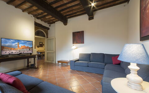 Villa Le Caggia: Room, Property, Furniture, Building, Living Room, Interior Design, House, Real Estate, Floor, Table