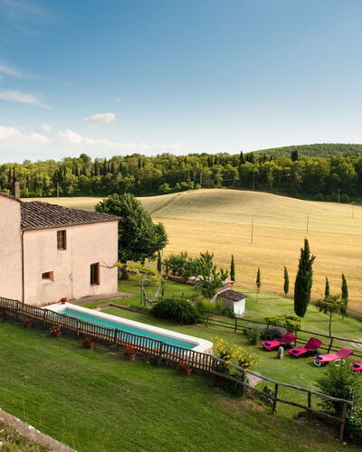 Villa Le Caggia: Property, House, Natural Landscape, Home, Cottage, Sky, Rural Area, Farmhouse, Estate, Farm