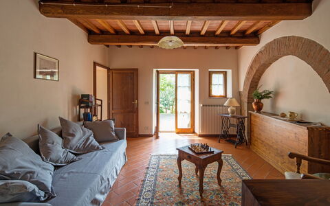 Villa Le Capanne: Room, Property, Building, Interior Design, Furniture, House, Ceiling, Living Room, Real Estate, Estate