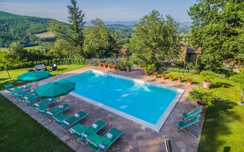 Torre del Cielo: Swimming Pool, Natural Landscape, Property, Grass, Backyard, Real Estate, Leisure, House, Landscape, Estate