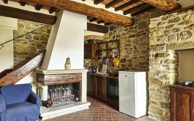 Capanno: Property, Room, Building, Beam, Hearth, Interior Design, Wall, Ceiling, Brick, House
