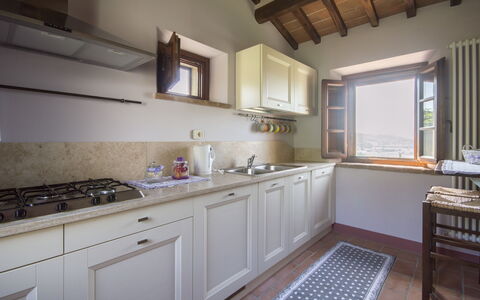 Villa Il Sasso: Property, Room, Furniture, Countertop, Building, Kitchen, Cabinetry, Interior Design, House, Floor