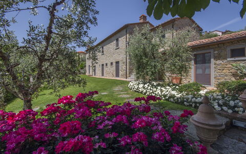 Villa Il Sasso: Property, House, Home, Flower, Real Estate, Building, Plant, Spring, Botany, Garden