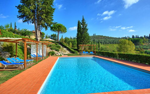 Casa Rossa: Water, Sky, Plant, Cloud, Property, Swimming Pool, Azure, Tree, Grass, Leisure